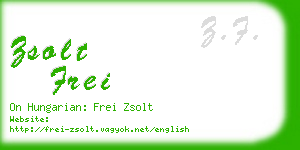 zsolt frei business card